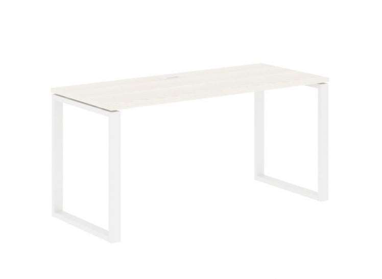 Стол письменный ЕДИС ЕКСТ 1567 Ясень Траун Белый / EDIS EQST_0