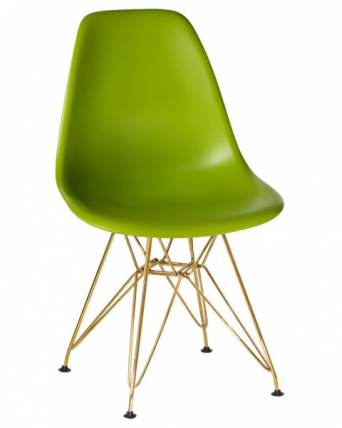 Стул обеденный ДОБРИН ДСР (ножки золотые, цвет салатовый (Г-08)) 4 шт / DOBRIN DSR (G-08))_1