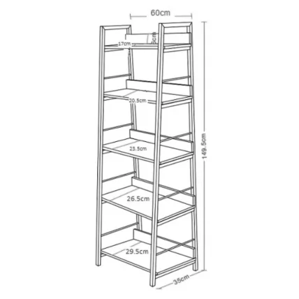 Стеллаж на металлокаркасе БРАБИКС ЛОФТ СХ-003 Мореный дуб / BRABIX LOFT SH-003_8