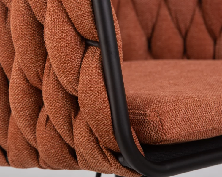 Стул барный ДОБРИН ЛЕОН Оранжевая ткань ЛАР 275-27 / DOBRIN LEON LAR_7