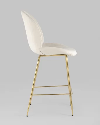 Стул полубарный Беетле со спинкой голд Бежевый / Beetle gold_2
