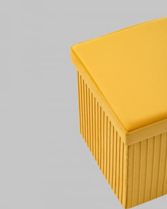 Пуф складной с ящиком Сторе Скуаре желтый / Store Square_5