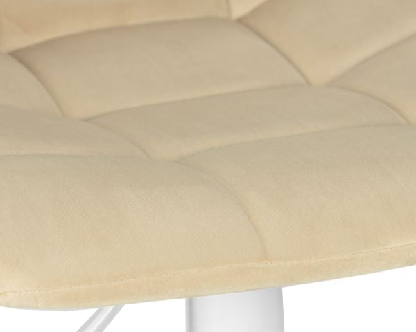 Стул барный ДОБРИН ТАИЛОР ВХИТЕ (бежевый велюр (МДЖ9-10)) 2 шт / DOBRIN TAILOR WHITE (MJ9-10))_7