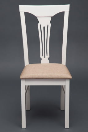 Стул Гермес/ Хермес дерево гевея, 43х49х94см, буттер вхите, ткань песочная (ДЖаффй 104-58) / Hermes butter white, (Jaffy_6