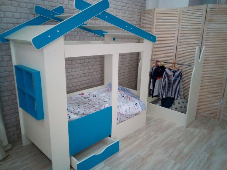 Стеллаж-вешалка Зайка Белый_1