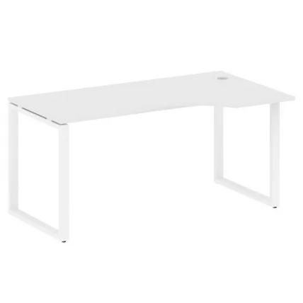 Стол криволинейный правый на О-образном м/к МЕТАЛ СЙСТЕМ БО.СА-1 Пр Белый/Белый / METAL SYSTEM_0