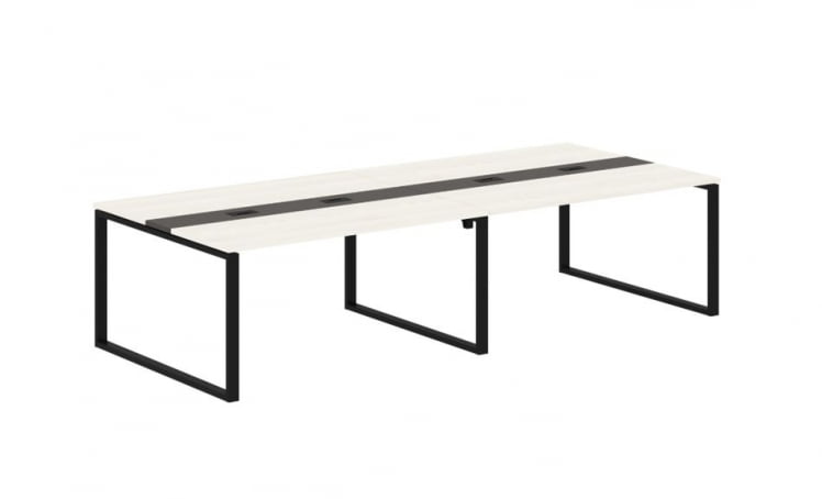 Переговорный стол ЕДИС ЕКCТ 3114 Ясень Траун Мокко Черный / EDIS EQCT_0