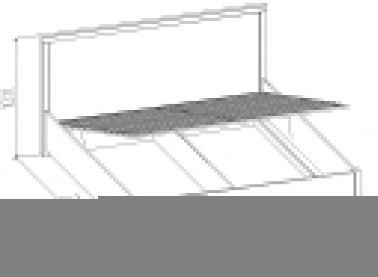 Кровать с подъемным механизмом (1800) БАУХАУС 1.2 Дуб Сонома/Орех шоколадный(спальня) / BAUHAUS_1