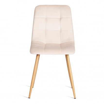 Стул CХИЛЛЙ (мод. 7094-1) вельвет/металл, 44,5х52,5х86 см, беиге (бежевый) ХЛР2 / натуральный / CHILLY (mod. beige HLR2_4