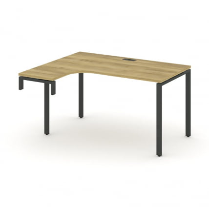 Стол-надставка на опорную тумбу (левый) CОНCЕПТ CН.ОСАН-002(Л) Дуб Винченцо Антрацит / CONCEPT CN.OSAN-002(L)_0