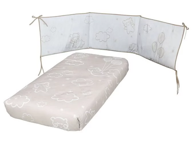 Набор Микуна Долсе Лусе покрывало+борт 120кс60 ТКС-1650 Беиге / Micuna Dolce Luce 120x60 TX-1650 Beige_0