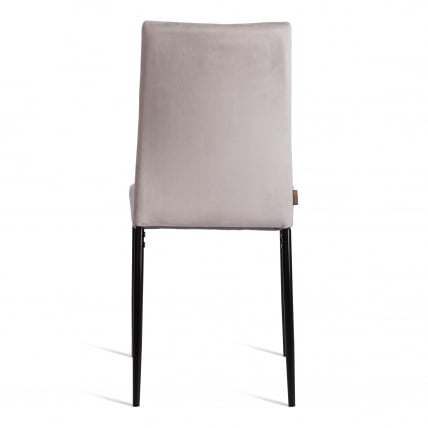 Стул CАПРИ (мод. БC565-ДC) металл, флок, 43 х 53 х 92 см, Лигхт грей (светло-серый) ХЛР14 / черный / CAPRI (mod. BC565-DC) Light grey HLR14_3