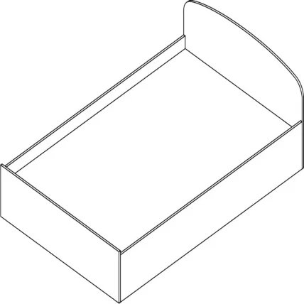 Кровать Проспект Гм.КР-12 орех_0