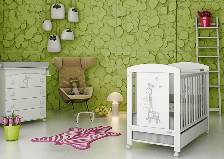 Комод пеленальный Микуна Сабана Б-970 Вхите Старс Грей / Micuna Sabana B-970 White Stars Grey_1