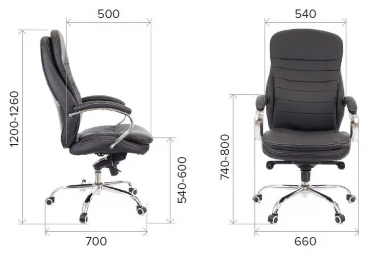 Кресло для руководителя Еверпроф Валенсиа М Экокожа Бежевый / Everprof Valencia M_3