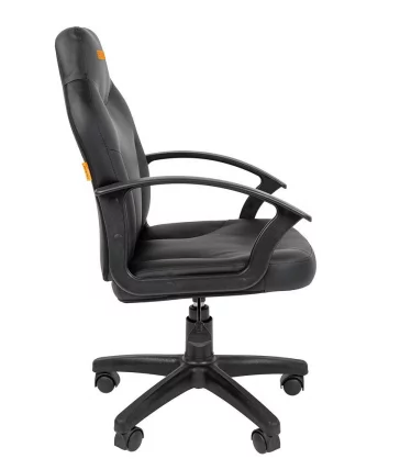 Офисное кресло для оператора CХАИРМАН 210 экокожа Черный с логотипом / CHAIRMAN_2