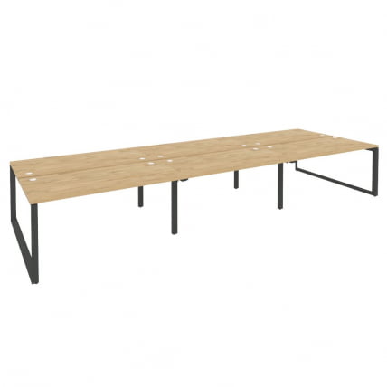 Рабочая станция на О-образном м/к ОНИКС О.МО-Д.РС-6.4.8 Тиквуд Светлый/Антрацит / ONIX O.MO-D.RS-6.4.8_0