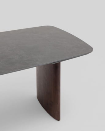 Стол обеденный Астарта раскладной 160-240х90 см керамика темная_1