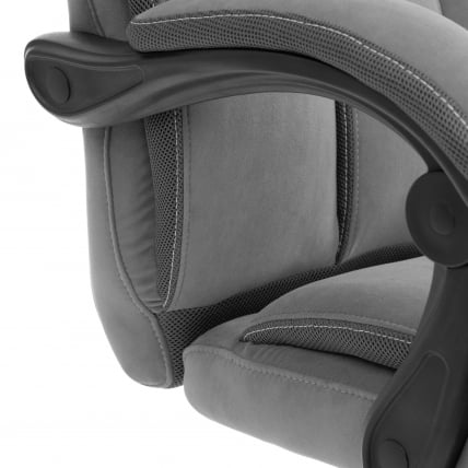 Кресло руководителя Камбридге металБЛ велюр/ткань, серый, 29/12 / Cambridge metalBL_7