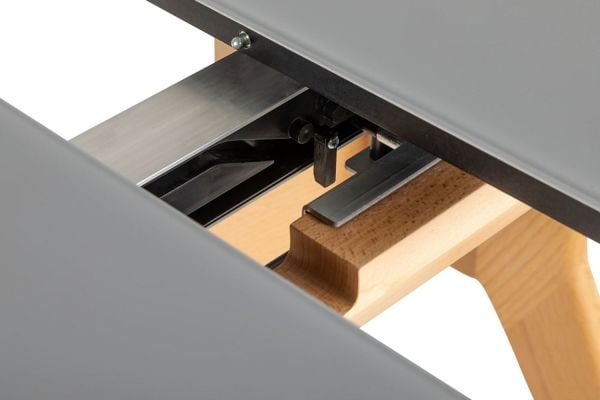 Стол раскл. Нарвик Гласс 120-150 Аутоматиc Натур/Дэрк матте гласс / Glass Automatic Natur/Dark matte glass_4