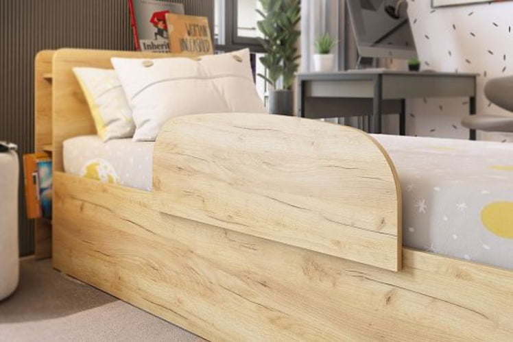 Каркас кровати Юниор 90х200 см СМУ-02 белое дерево / SMU-02_7