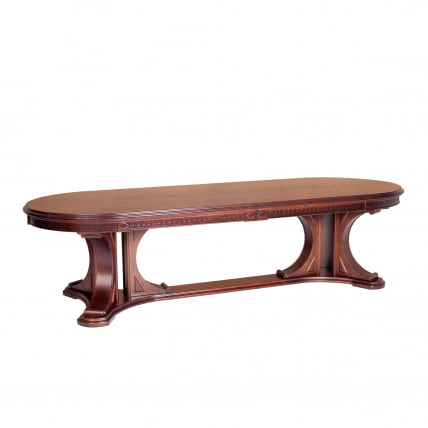 Стол ВЕРСАЛ овальный бук, мдф, 300 (350/400) х 110 х 78 см, Тобаcко / VERSAL Tobacco_0