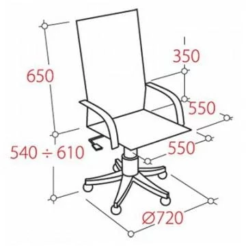 Кресло руководителя ЕЧаир-405 235109 Черное / EChair-405_3