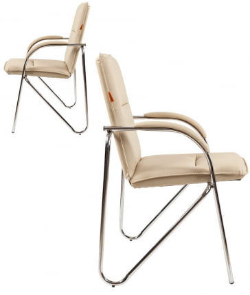 Комплект офисных кресел CХАИРМАН 851 экокожа Бежевый / CHAIRMAN_4