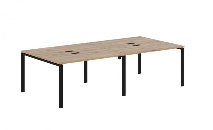 Бенч-система 4-местная ЕДИС ЕУВСТ 2713 Дуб Денвер светлый Черный / EDIS EUWST_0