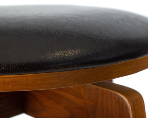 Табурет полубарный ДОБРИН ТОМ 66 (цвет черный глянец ПУ АБД 002) 2 шт / DOBRIN TOM PU ABD_4