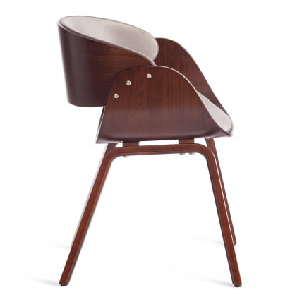 Стул ЛАНДО (мод.8036) дерево / ткань, 59х53х75 см, орех/серый / LANDO (mod.8036)_1