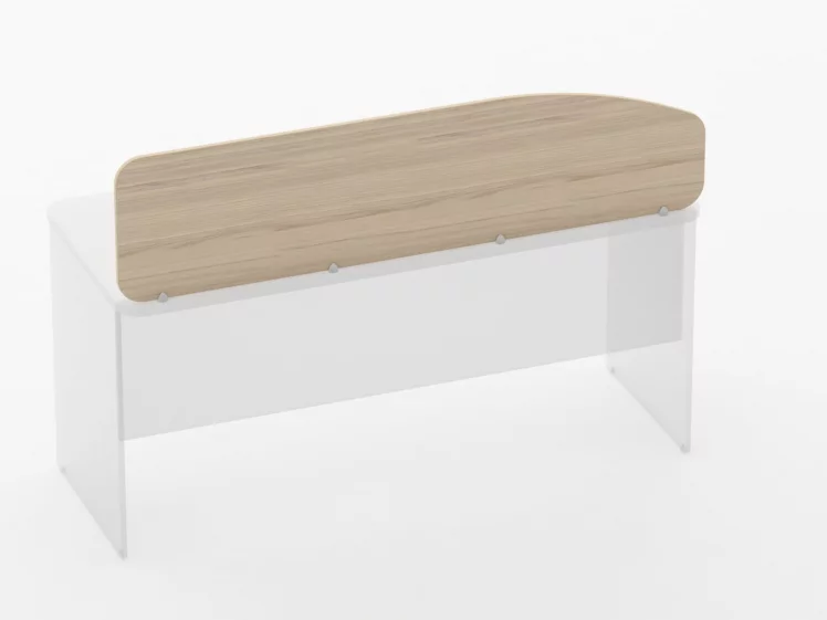 Экран разделительный Глассй 5.12.16 Бук светлый / Glassy_1