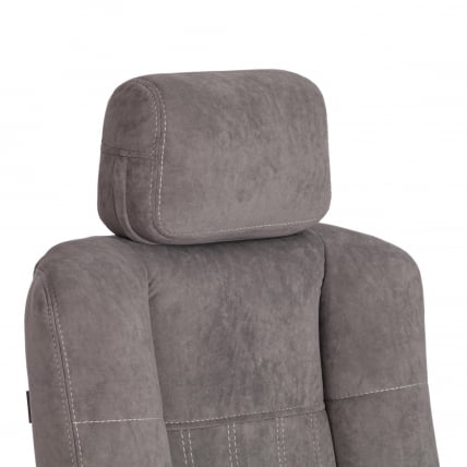 Кресло ОКСФОРД хром флок , серый, 29 / OXFORD_8