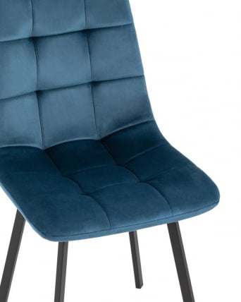 Стул Чиллй велюр сине-зеленый 2 шт. комплект / Chilly_4