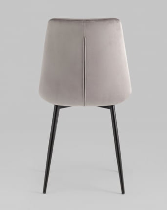 Стул Флекс Нев велюр светло-серый 2шт / New_3