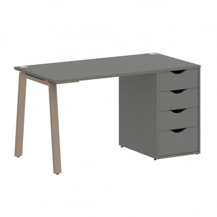 Стол письменный ХОМЕ ОФФИCЕ ВР.СП-3-138.4.А Металлик/Мокко металл / HOME OFFICE VR.SP-3-138.4.A_0