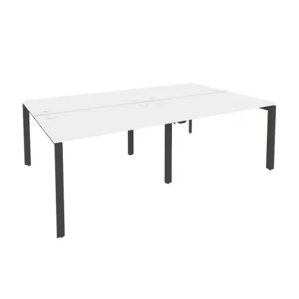 Рабочая станция на П-образном м/к ОНИКС О.МП-Д.РС-4.2.7 Белый Бриллиант/Антрацит / ONIX O.MP-D.RS-4.2.7_0