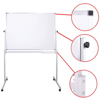 Доска-флипчарт магнитно-маркерная НА СТЕНДЕ БРАУБЕРГ 2-сторонняя (90х120 см) / BRAUBERG_1