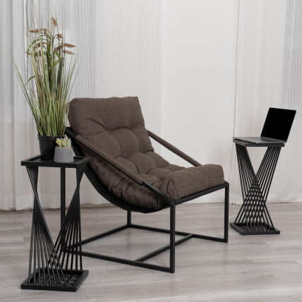 Кофейный стол Остериа/Остерия металл, черный, 25,5х25,5х59 см / Osteria/Остерия_8