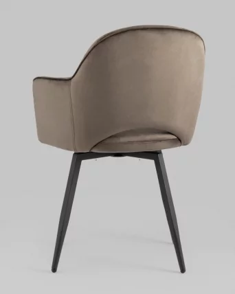 Стул Венера вращающийся велюр Коричневый_5