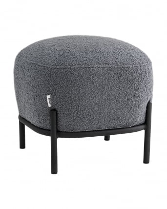 Пуф Стоун П букле Флуффй темно-серый / Fluffy_0