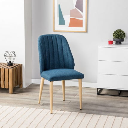 Стул Ален синий/нат.дуб / Alen_3