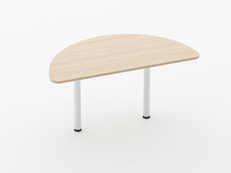 Приставка-полукруг для двух столов Глассй 2.18 Бук светлый / Glassy_0