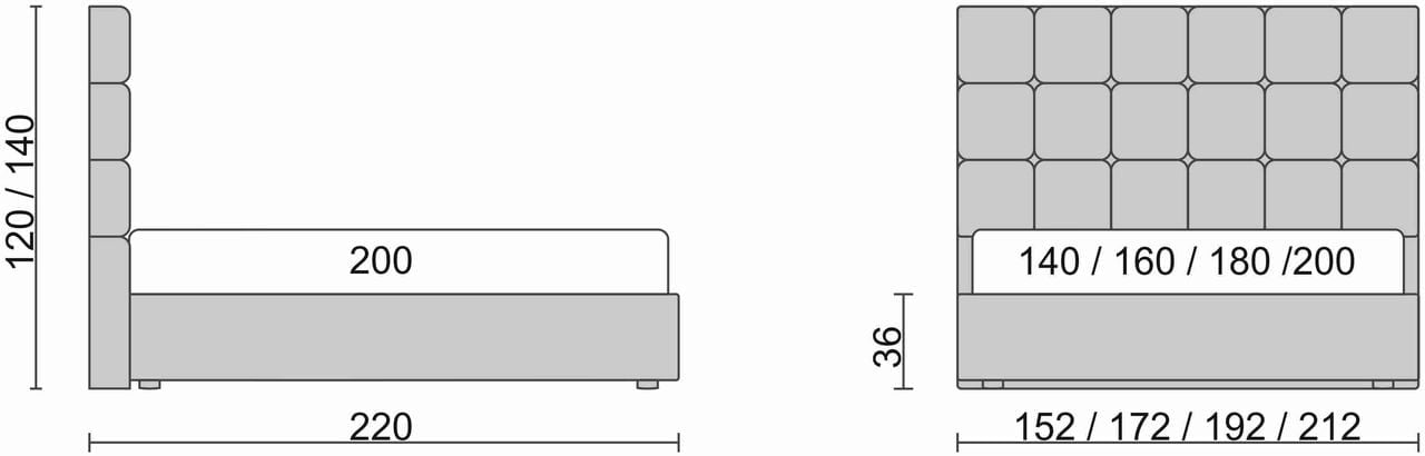 Кровать Ричмонд Черный_68179 / Richmond_2