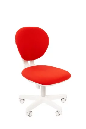 Детское кресло CХАИРМАН ТИН (Кидс) 108 белый пластик Красный / CHAIRMAN (Kids)_0