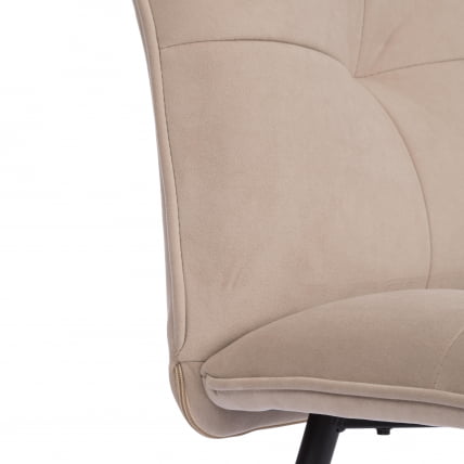 Стул обеденный Свеет флок , 46х55х88, бежевый/черный, 7 / Sweet_7