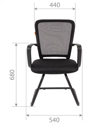 Кресло для посетителей CХАИРМАН 698 В (В) Синий / CHAIRMAN (V)_3