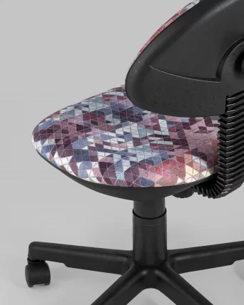 Кресло компьютерное детское УМКА абстракция Красный_6