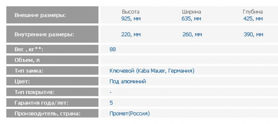 Депозитная ячейка ДБ-8 ДГЛ / DB-8 DGL_1
