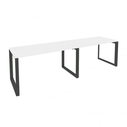 Рабочая станция на О-образном м/к ОНИКС О.МО-РС-2.3.7 Белый Бриллиант/Антрацит / ONIX O.MO-RS-2.3.7_0